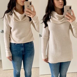 Cream cowl neck sweater